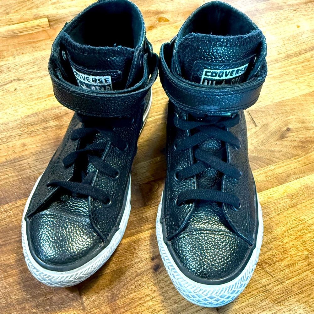 Converse Kids Black Textured Sneakers